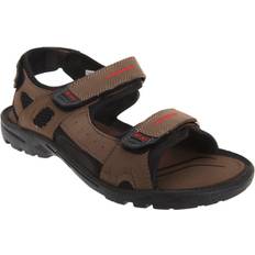 PDQ Mens Triple Touch Fastening Sports Sandals (9 UK) (Brown)