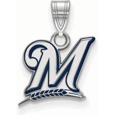 LogoArt Women's Milwaukee Brewers Enamel Pendant