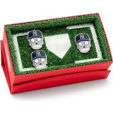 New York Yankees Sugar Skull Cufflinks & Lapel Pin Gift Set