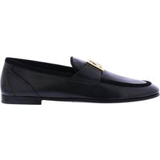 Gold Low Shoes Dolce & Gabbana Logo - Black