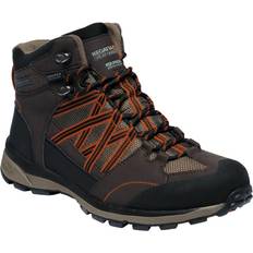 Gold - Men Hiking Shoes Regatta Mens Samaris Mid Ii Hiking Boots (peat/gold Flame)