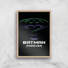 Multi Batman Forever Giclee Print A4 Wooden Frame Framed Art