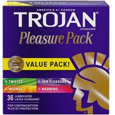 Trojan Pleasure Variety Pack Lubricated Condoms 36.0 ea