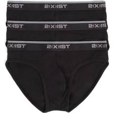 Mens Stretch Cotton Brief 3-Pack - Black