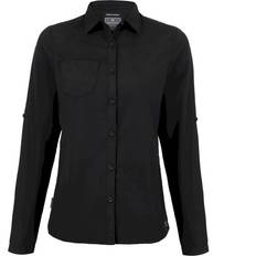 Recycled Fabric Shirts Craghoppers Women's Expert Kiwi Long Sleeved Shirt - Black