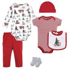 Hudson Baby Cotton Layette Set - Christmas Forest