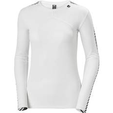 White - Women Base Layers Helly Hansen LIFA Long Sleeve Crew Base Layer W - White