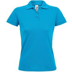 Sol's Women's Prime Pique Polo Shirt - Aqua