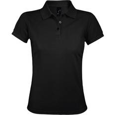 Sol's Women's Prime Pique Polo Shirt - Black