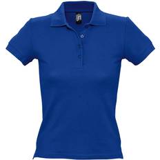 Sol's Women's People Pique Short Sleeve Cotton Polo Shirt - Royal Blue