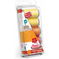 Gutermann Thread Set: Machine Emb. Cotton 30-Yellow/Red, 100%