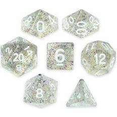 Brybelly GDIC-1156 Polyhedral Dice & Sparkle Vomit -Set of 7