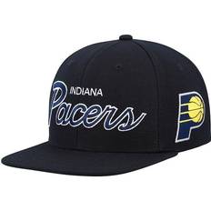 Mitchell & Ness Indiana Pacers Hardwood Classics Script 2.0 Snapback Hat Men - Black