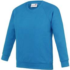 AWDis Kid's Academy Crew Neck Raglan School Sweatshirt 2-pack - Sapphire Blue