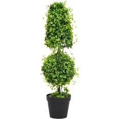 vidaXL Artificial Boxwood Plant with Pot Green 100 cm Artificial Plant