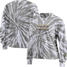 Women's Wear by Erin Andrews Gray Vegas Golden Knights Tie-Dye Long Sleeve T-shirt