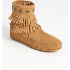 Minnetonka Women's Double Fringe Side Zip Boots