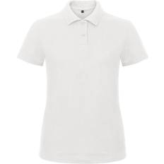 B&C Collection Women's ID.001 Short-Sleeved Pique Polo Shirt - White