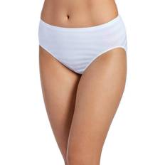 Jockey Matte & Shine Seamfree Hi Cut Panty - White