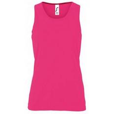 Sols Women's Sporty Performance Sleeveless Tank Top - Neon Pink