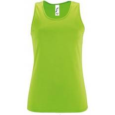 Sols Women's Sporty Performance Sleeveless Tank Top - Neon Green