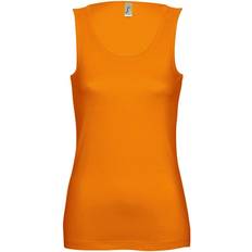 Sols Women's Jane Sleeveless Tank Top - Orange