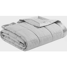 Madison Park Cambria Blankets Grey (243.84x228.6cm)