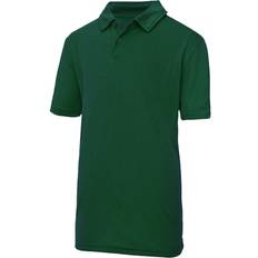 AWDis Kid's Just Cool Sports Polo Plain Shirt 2-pack - Bottle Green (UTRW6852)