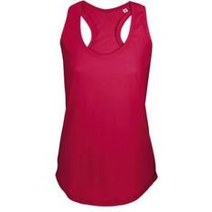 Sols Women's Moka Plain Sleeveless Tank Top - Red