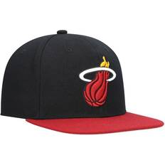 Mitchell & Ness Miami Heat Team Two-Tone 2.0 Snapback Hat Men - Black/Red