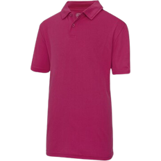 AWDis Kid's Just Cool Sports Polo Plain Shirt 2-pack - Hot Pink (UTRW6852)