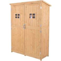 OutSunny Grey Garden Storage Units OutSunny Garden Shed Tool Storage Cabinet Double Door