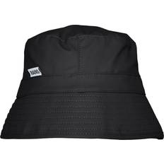 Rains Black Headgear Rains Waterproof Bucket Hat Unisex - Black
