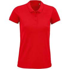 Sols Women's Planet Organic Polo Shirt - Red
