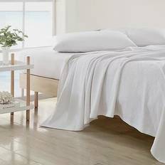 Nautica Ripple Cove Blankets White (274.32x228.6cm)