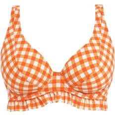 Ruffles Clothing Freya Check in High Apex Bikini Top - Zest