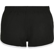 Urban Classics Women's Organic Interlock Retro Hotpants - Black/White