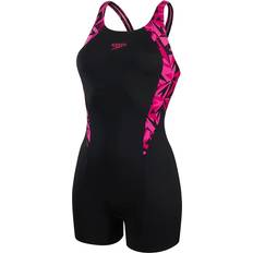 XL Swimwear Speedo Hyperboom Splice Legsuit Women's - Black/Pink
