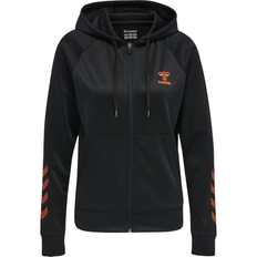 Hummel Women GG12 Action Zip Hoodie - Black Cherry Tomato