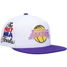 Mitchell & Ness Los Angeles Lakers Hardwood Classics 1987 NBA Finals XL Patch Snapback Hat Men - White/Purple