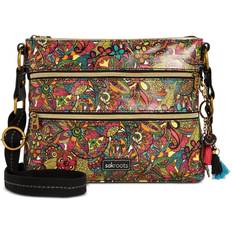 Sakroots Women's Basic Crossbody Bag Rainbow Spirit Desert/Gold