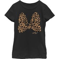 Fifth Sun Disney Minnie Mouse Leopard Print Bow Graphic Tee