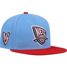 New Jersey Nets Hardwood Classics Snapback Hat Men - Light Blue/Red