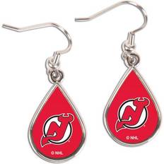 WinCraft New Jersey Devils Tear Drop Dangle Earrings