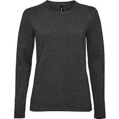 Sols Imperial Long Sleeve T-shirt - Mouse Grey