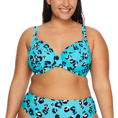 Elomi Plus Size Kotiya Plunge Underwire Bikini Top - Lagoon