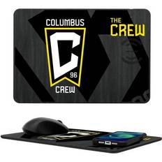 Strategic Printing Columbus Crew Mono Tilt Logo Wireless Charger & Mouse Pad Station