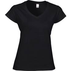 Gildan Soft Style Short Sleeve V-Neck T-shirt - Black