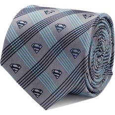 DC Comics Superman Plaid Tie - Gray