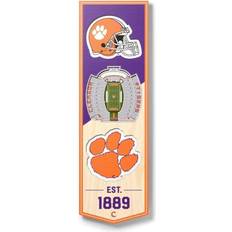 YouTheFan Clemson Tigers 3D StadiumView Banner